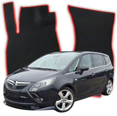 OMEVO EVA car mats for Opel Zafira C OPC 5 Seater 3 gen Minivan (2011-2019)