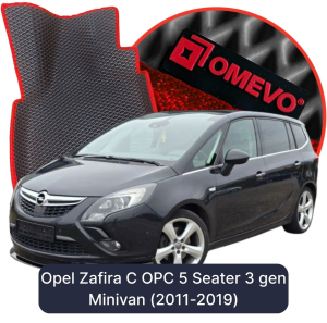 OMEVO 5D Pro EVA Mats for Opel Zafira C OPC 5 Seater 3 gen Minivan (2011-2019)