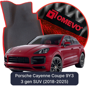 OMEVO 5D Pro EVA Mats for Porsche Cayenne Coupe 9Y3 3 gen SUV (2018-2025)