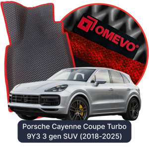 OMEVO 5D Pro EVA Mats for Porsche Cayenne Coupe Turbo 9Y3 3 gen SUV (2018-2025)