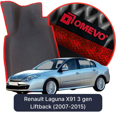 OMEVO EVA car mats for Renault Laguna X91 3 gen Liftback (2007-2015)