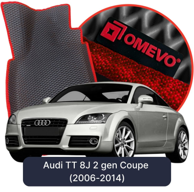 OMEVO EVA car mats for Audi TT 8J 2 gen Coupe (2006-2014)