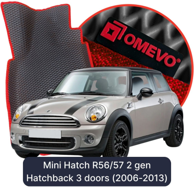 OMEVO EVA car mats for Mini Hatch R56/57 2 gen Hatchback 3 doors (2006-2013)