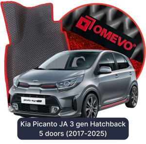 OMEVO 5D Pro EVA Mats for Kia Picanto JA 3 gen Hatchback 5 doors (2017-2025)