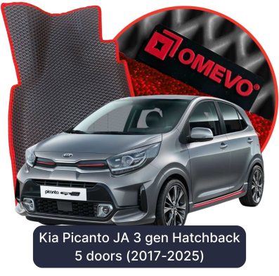 OMEVO EVA car mats for Kia Picanto JA 3 gen Hatchback 5 doors (2017-2025)