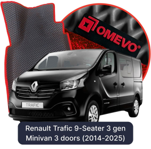 OMEVO 5D Pro EVA Mats for Renault Trafic 8-Seater 3 gen Van 4 doors (2014-2025)