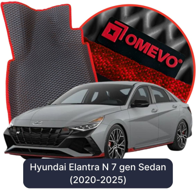 OMEVO EVA car mats for Hyundai Elantra N 7 gen Sedan (2020-2025)