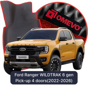 OMEVO 5D Pro EVA Mats for Ford Ranger WILDTRAK 6 gen Pick-up 4 doors (2022-2026)
