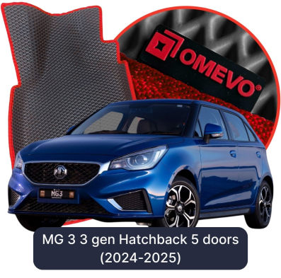 OMEVO EVA car mats for MG 3 3 gen Hatchback 5 doors (2024-2025)