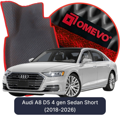 OMEVO EVA car mats for Audi A8 D5 4 gen Sedan Short (2018-2025)