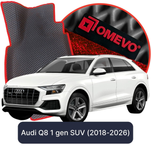 OMEVO 5D Pro EVA Mats for Audi Q8 Gasoline / Diesel 1 gen SUV (2018-2025)