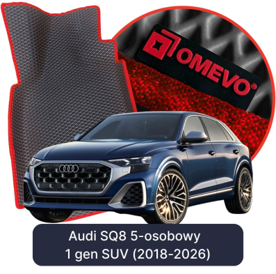 OMEVO EVA car mats for Audi SQ8 5-seater 1 gen SUV (2018-2025)