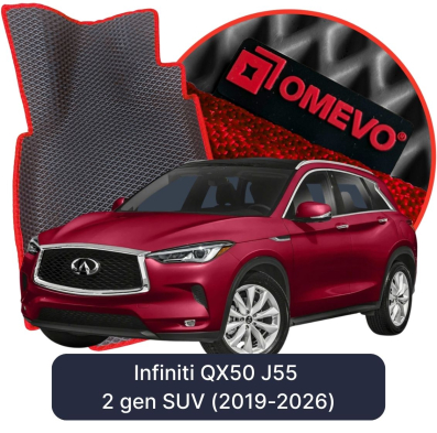 OMEVO EVA car mats for Infiniti QX50 J55 2 gen SUV (2019-2026)