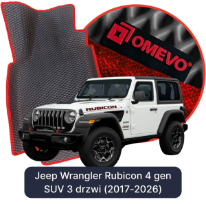 OMEVO 5D Pro EVA Mats for Jeep Wrangler Rubicon 4 gen SUV (2017-2026)