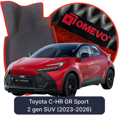OMEVO EVA car mats for Toyota C-HR GR Sport 2 gen SUV (2023-2026)