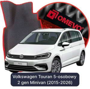 OMEVO 5D Pro EVA Mats for Volkswagen Touran 5-seater 2 gen Minivan (2015-2026)