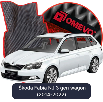 OMEVO EVA car mats for Škoda Fabia NJ 3 gen Wagon (2014-2022)