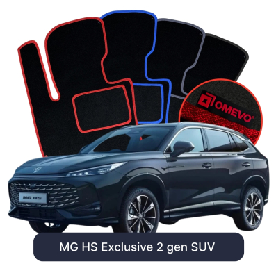 Velour car mats OMEVO for MG HS Exclusive 2 gen SUV (2024-2025)