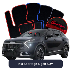 OMEVO Velour Car Mats for Kia Sportage 5 gen SUV (2021-2025)
