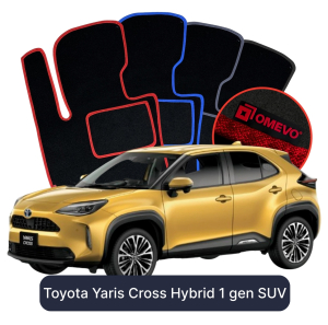OMEVO Velour Car Mats for Toyota Yaris Cross Hybrid 1 gen SUV (2020-2025)