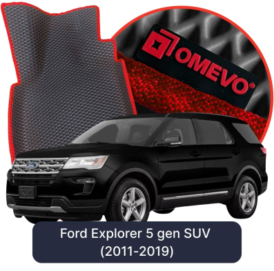 OMEVO EVA car mats for Ford Explorer 5 gen SUV (2011-2019)