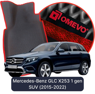 OMEVO EVA car mats for Mercedes-Benz GLC X253 1st gen SUV (2015-2022)