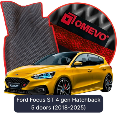 OMEVO EVA car mats for Ford Focus ST 4 gen Hatchback 5 doors (2018-2025)