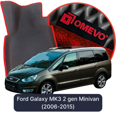 OMEVO EVA car mats for Ford Galaxy MK3 2 gen Minivan (2006-2015)