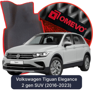 OMEVO 5D Pro EVA Mats for Volkswagen Tiguan Elegance 2 gen SUV (2016-2023)