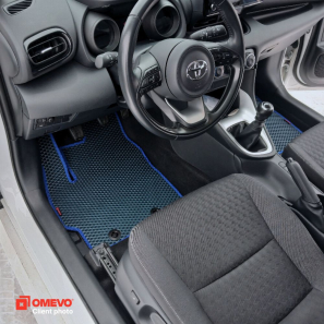 OMEVO EVA car mats for Toyota Yaris 4 gen Hatchback 5 doors (2020-2025)