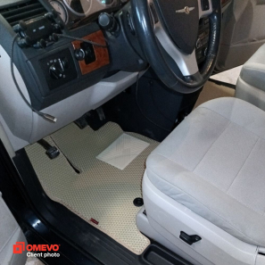 OMEVO EVA car mats for Chrysler Grand Voyager 7 Seater 5 gen Minivan (2007-2016)