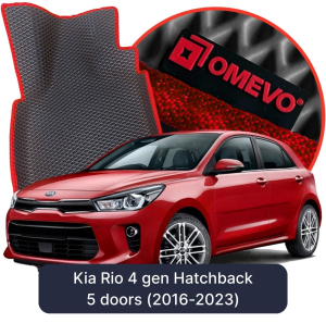 OMEVO 5D Pro EVA Mats for Kia Rio 4 gen Hatchback (2016-2023)