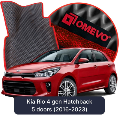 OMEVO EVA car mats for Kia Rio 4 gen Hatchback (2016-2023)