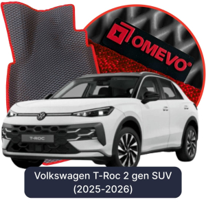 OMEVO 5D Pro EVA Mats for Volkswagen T-Roc 2 gen SUV (2025-2026)