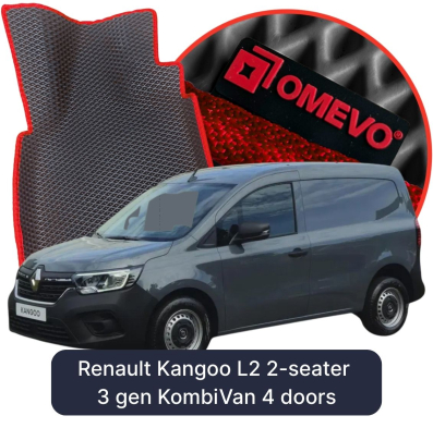 OMEVO EVA car mats for Renault Kangoo L2 2-Seater 3 gen CombiVan 4 doors (2021-2025)