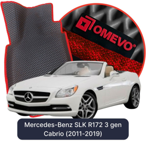 OMEVO 5D Pro EVA Mats for Mercedes-Benz SLK R172 3 gen Cabrio (2011-2019)