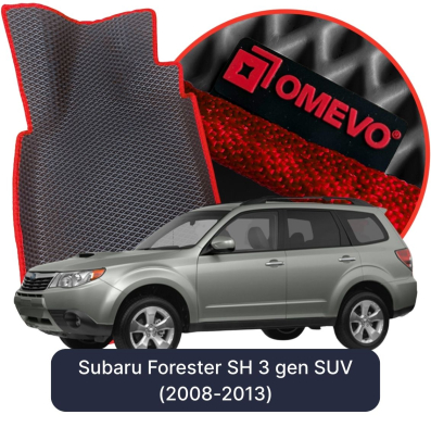 OMEVO EVA car mats for Subaru Forester SH 3 gen SUV (2008-2013)