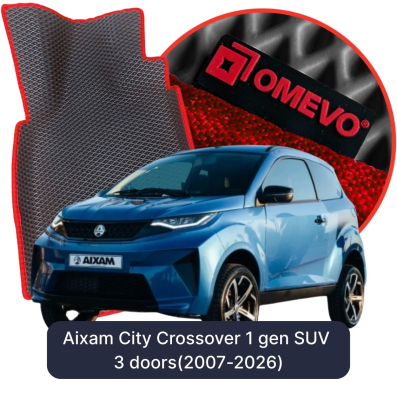 OMEVO EVA car mats for Aixam City Crossover 1 gen SUV 3 doors (2007-2026)