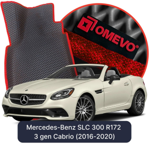 OMEVO 5D Pro EVA Mats for Mercedes-Benz SLC 300 R172 3 gen Cabrio (2016-2020)