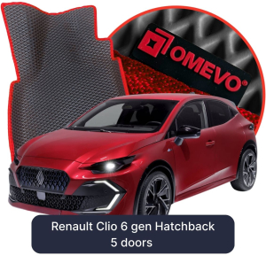OMEVO 5D Pro EVA Mats for Renault Clio 6 gen Hatchback 5 doors (2025-2026)
