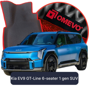 OMEVO 5D Pro EVA Mats for Kia EV9 GT-Line 6-Seater 1 gen SUV (2023-2025)