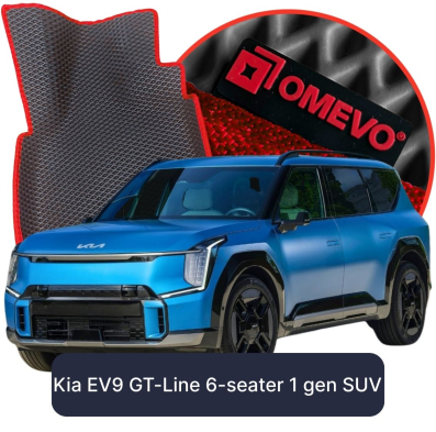 OMEVO EVA car mats for Kia EV9 GT-Line 6-Seater 1 gen SUV (2023-2025)