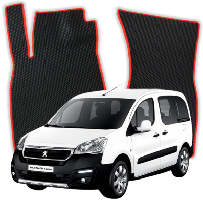 OMEVO EVA car mats for Peugeot Partner Tepee B9 2 gen Minivan (2008-2018)