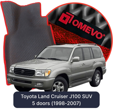 OMEVO EVA car mats for Toyota Land Cruiser J100 SUV 5 doors (1998-2007)