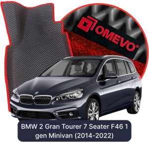 OMEVO 5D Pro EVA Mats for BMW 2 Gran Tourer 7 Seater F46 1 gen Minivan (2014-2022)