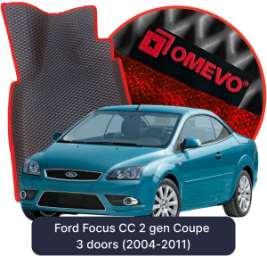 OMEVO 5D Pro EVA Mats for Ford Focus CC 2 gen Coupe 3 doors (2004-2011)