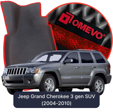 OMEVO EVA car mats for Jeep Grand Cherokee 3 gen SUV (2004-2010)