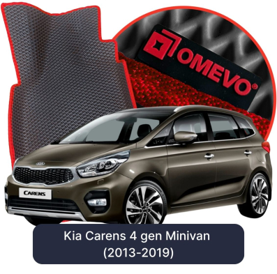 OMEVO EVA car mats for Kia Carens 4 gen Minivan (2013-2019)
