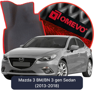 OMEVO 5D Pro EVA Mats for Mazda 3 BM/BN 3rd gen Sedan (2013-2018)