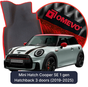 OMEVO 5D Pro EVA Mats for Mini Hatch Cooper SE 1 gen Hatchback 3 doors (2019-2025)